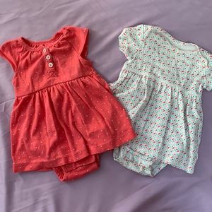 Set of Two Carter’s 3 months Dresses